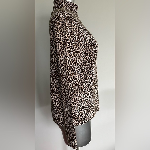 💟Leopard  Print Mock-neck Classic - Picture 4 of 11